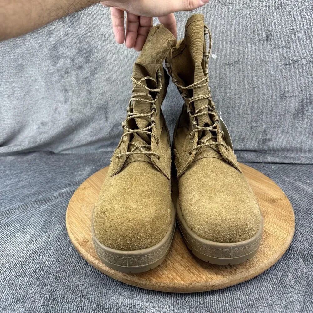 McRae Footwear Boots Mens Size 11.5R Brown Suede Combat Military Vibram Lace Up